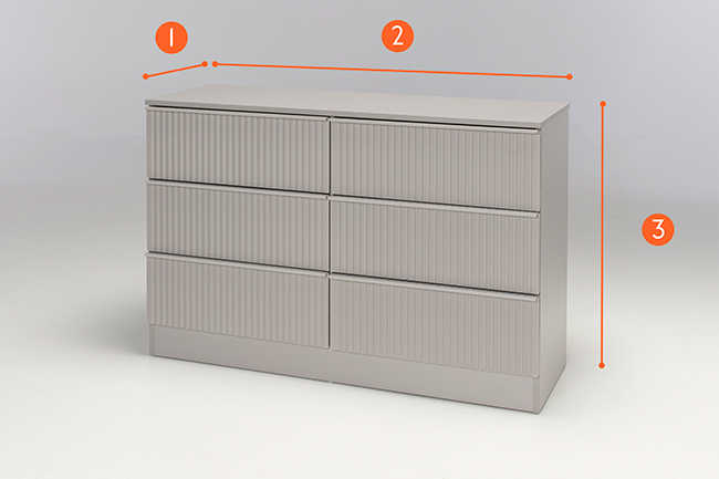 Greenwich 6 Drawer Chest measurements