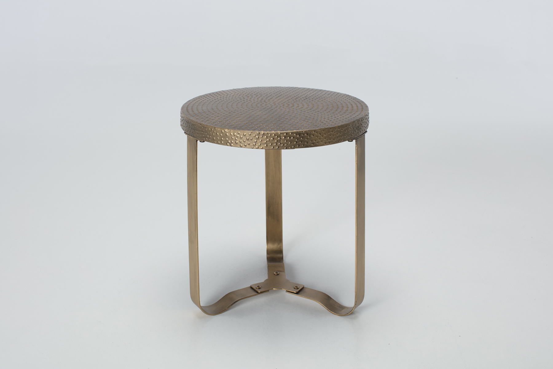Side Table - Metal Tri Leg Medium Round Side Table, 40cm Diameter