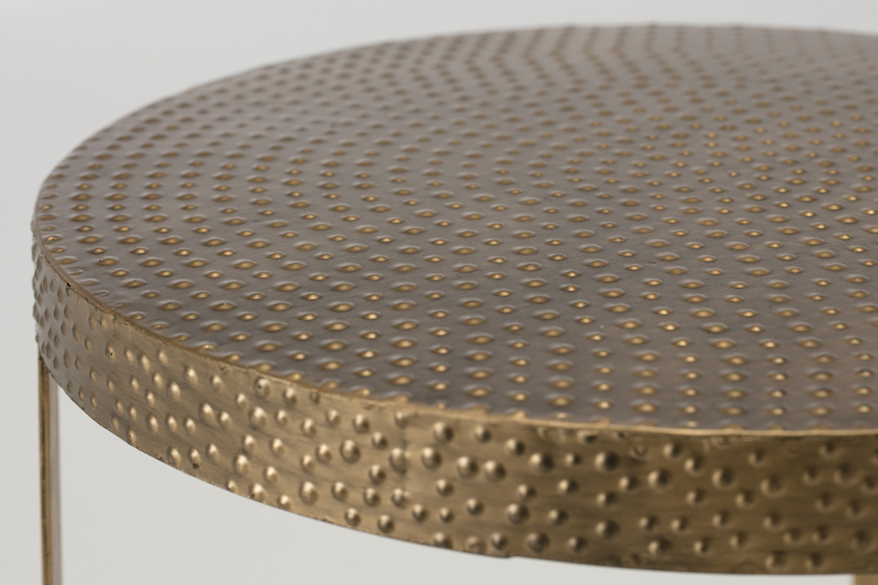 Side Table - Metal Tri Leg Medium Round Side Table, 40cm Diameter