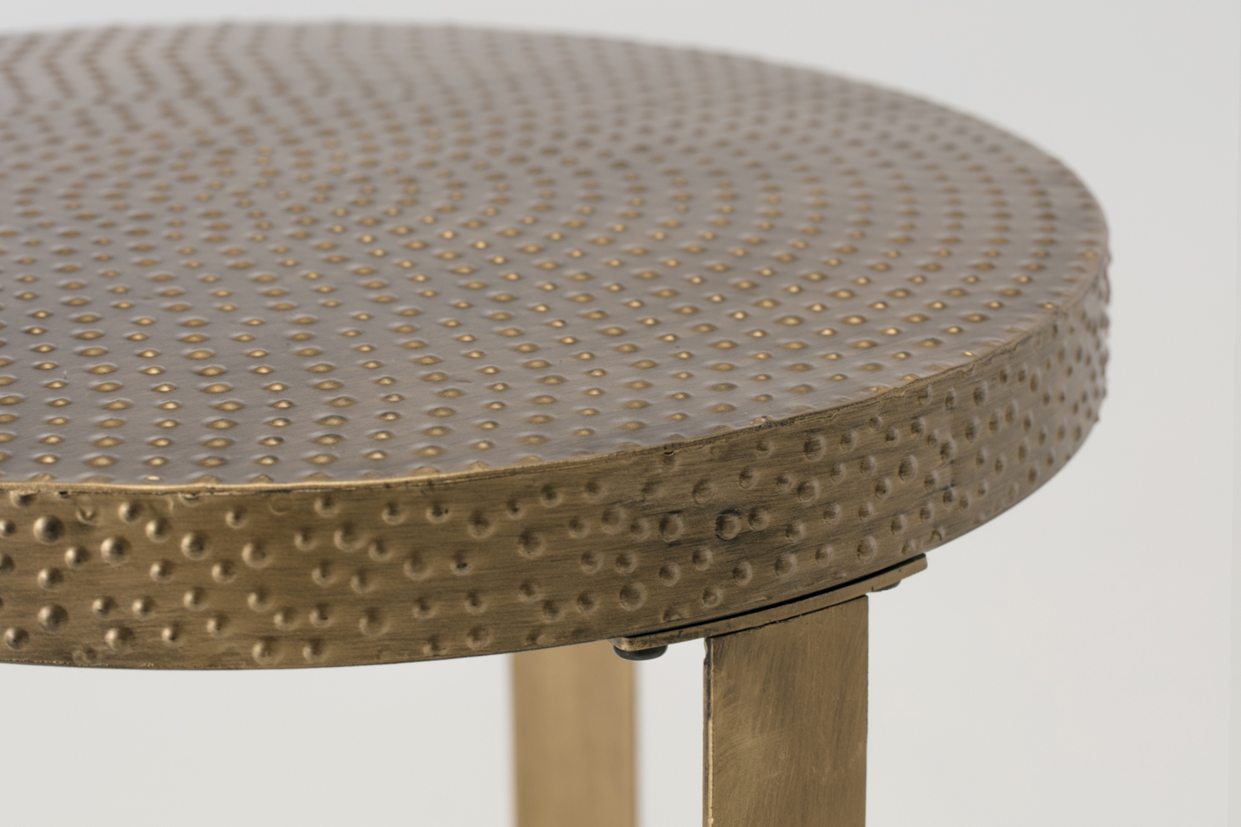 Side Table - Metal Tri Leg Medium Round Side Table, 40cm Diameter