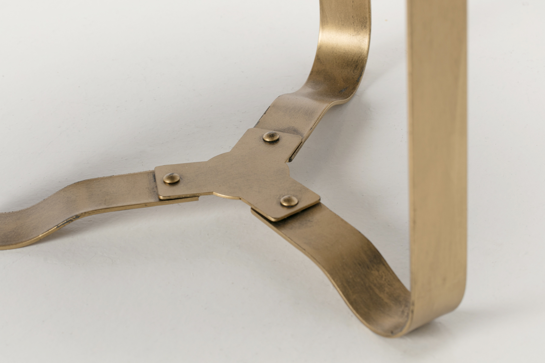 Side Table - Metal Tri Leg Medium Round Side Table, 40cm Diameter