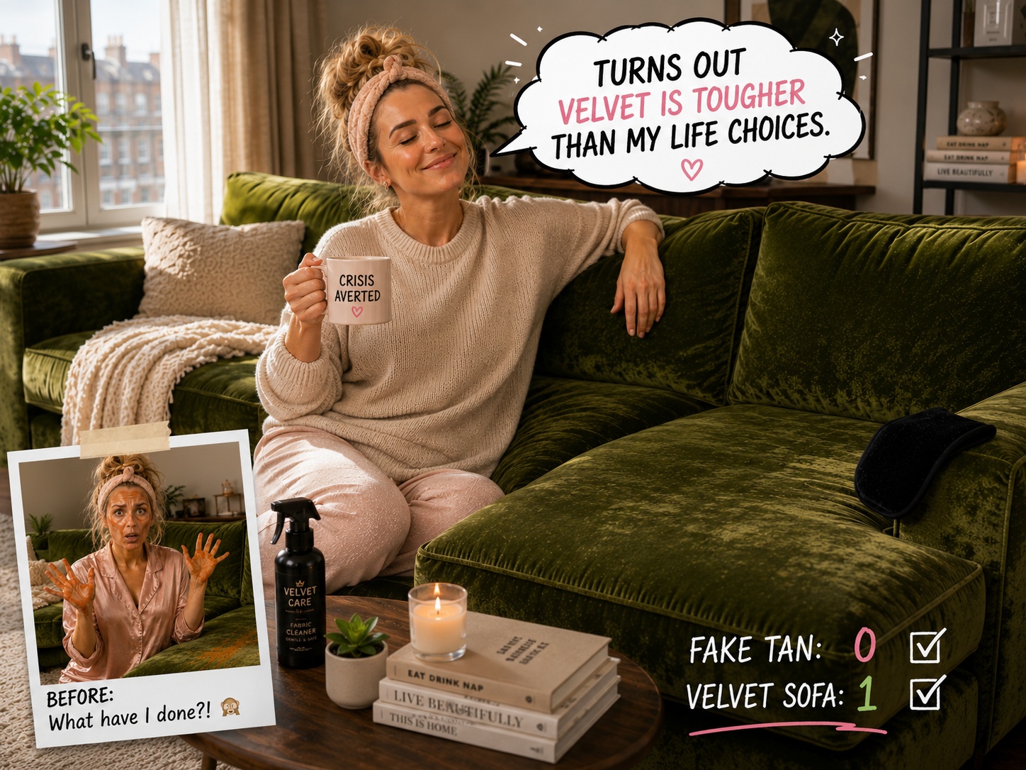Fake Tan vs Velvet Sofa: Streak Crisis, Easy Fixes blog