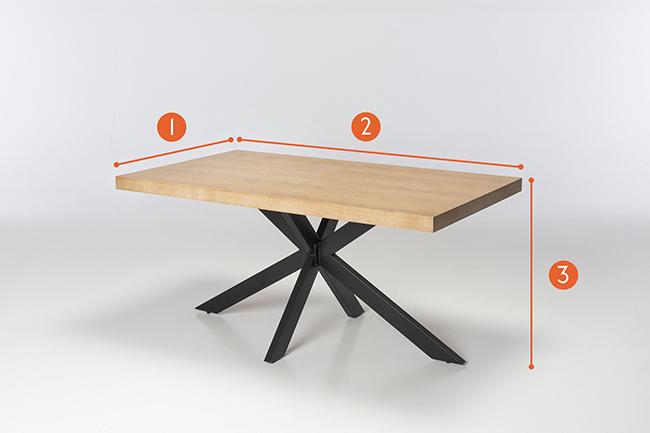 Juniper Dining Table measurements
