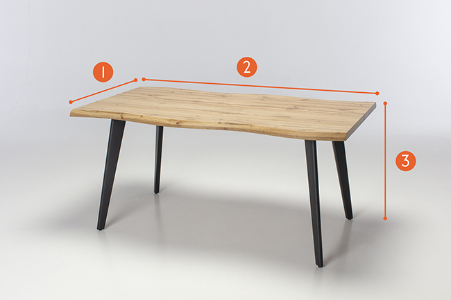 Newark Dining Table measurements