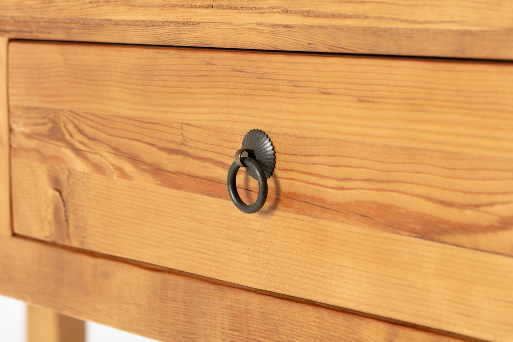 Clement Console Table - 1.7m Reclaimed Wood Console Table With 3 Drawers and Lower Shelf