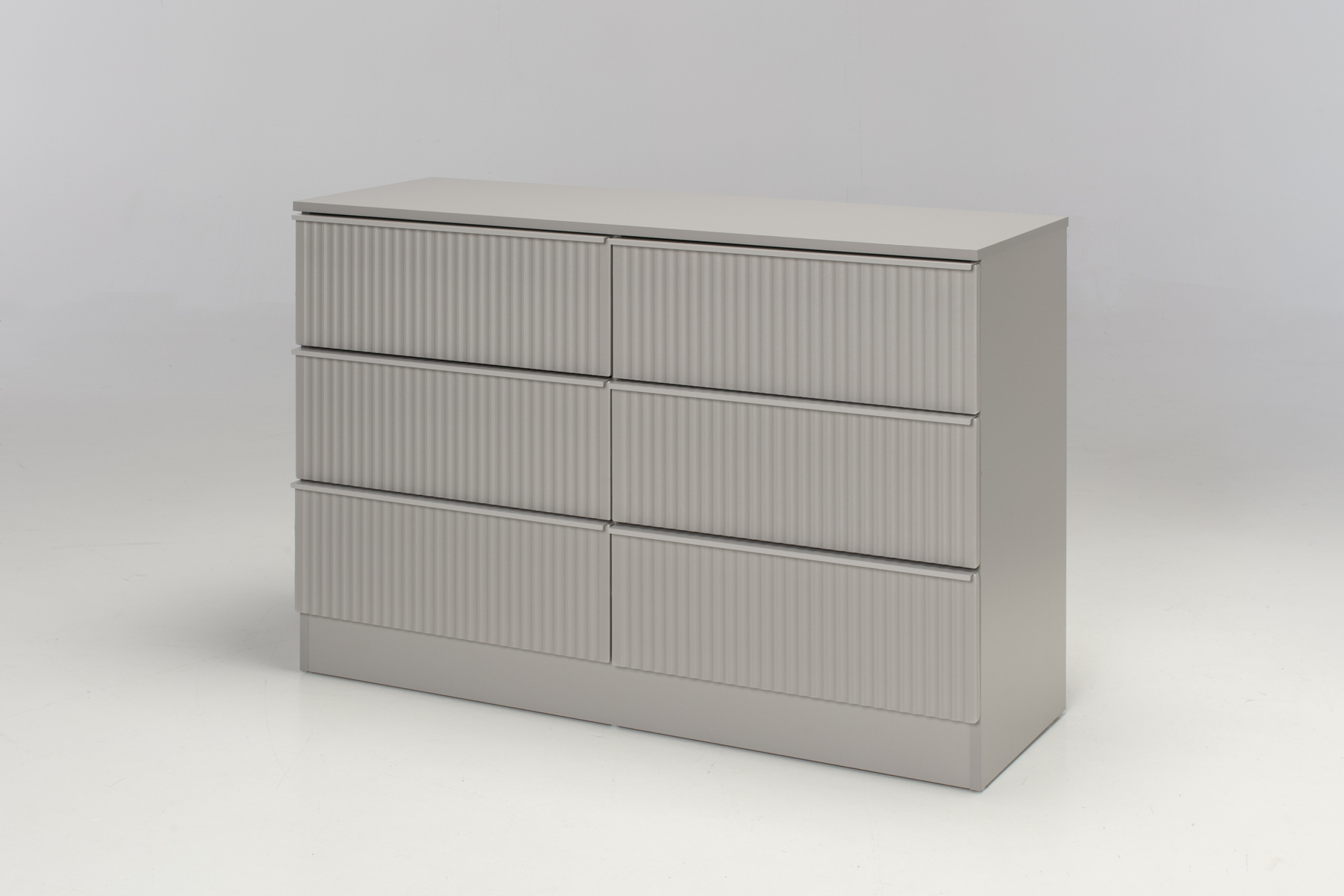 Greenwich Chest of Drawers - 6 Drawer Chest (3 x 3), Grey