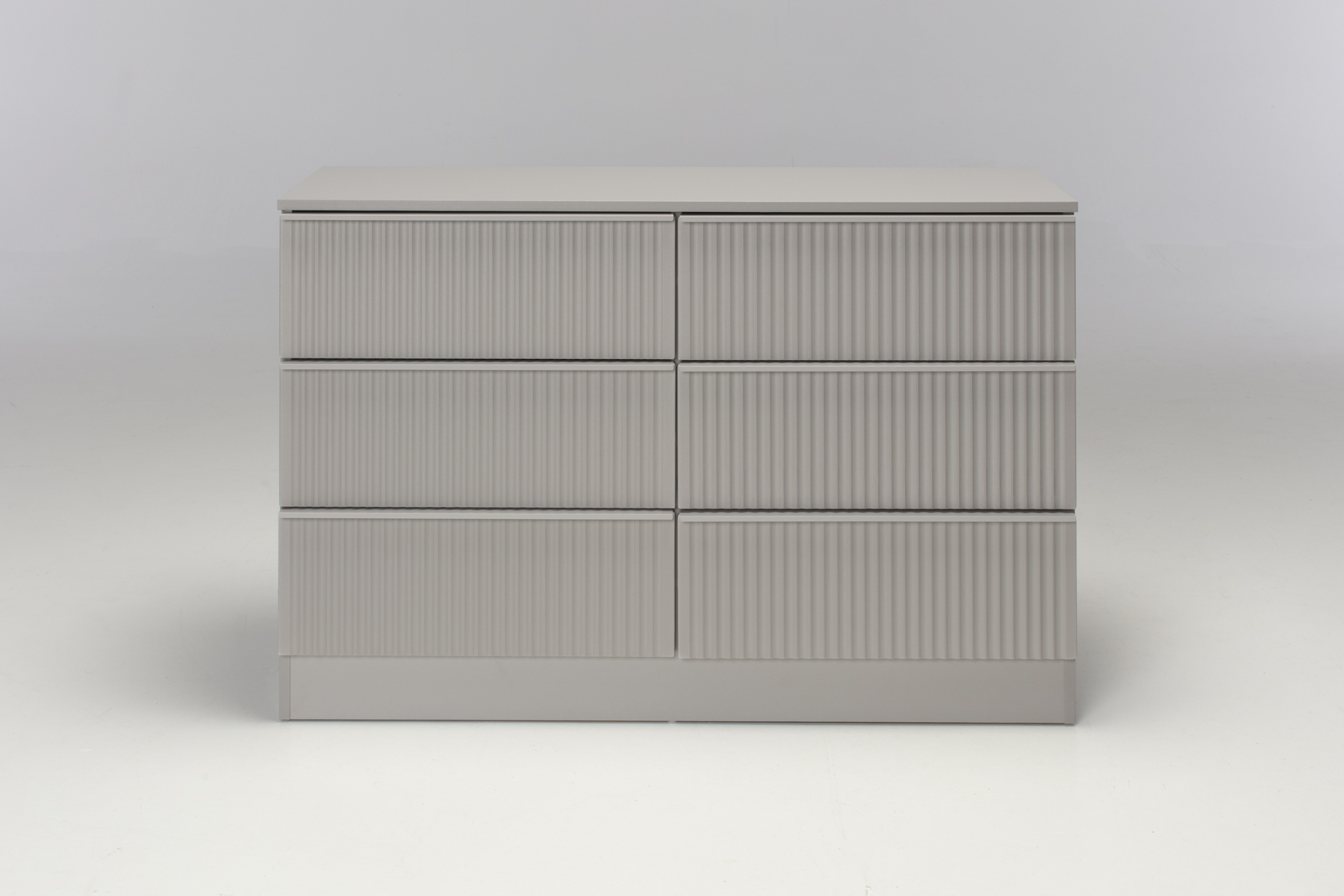 Greenwich Chest of Drawers - 6 Drawer Chest (3 x 3), Grey