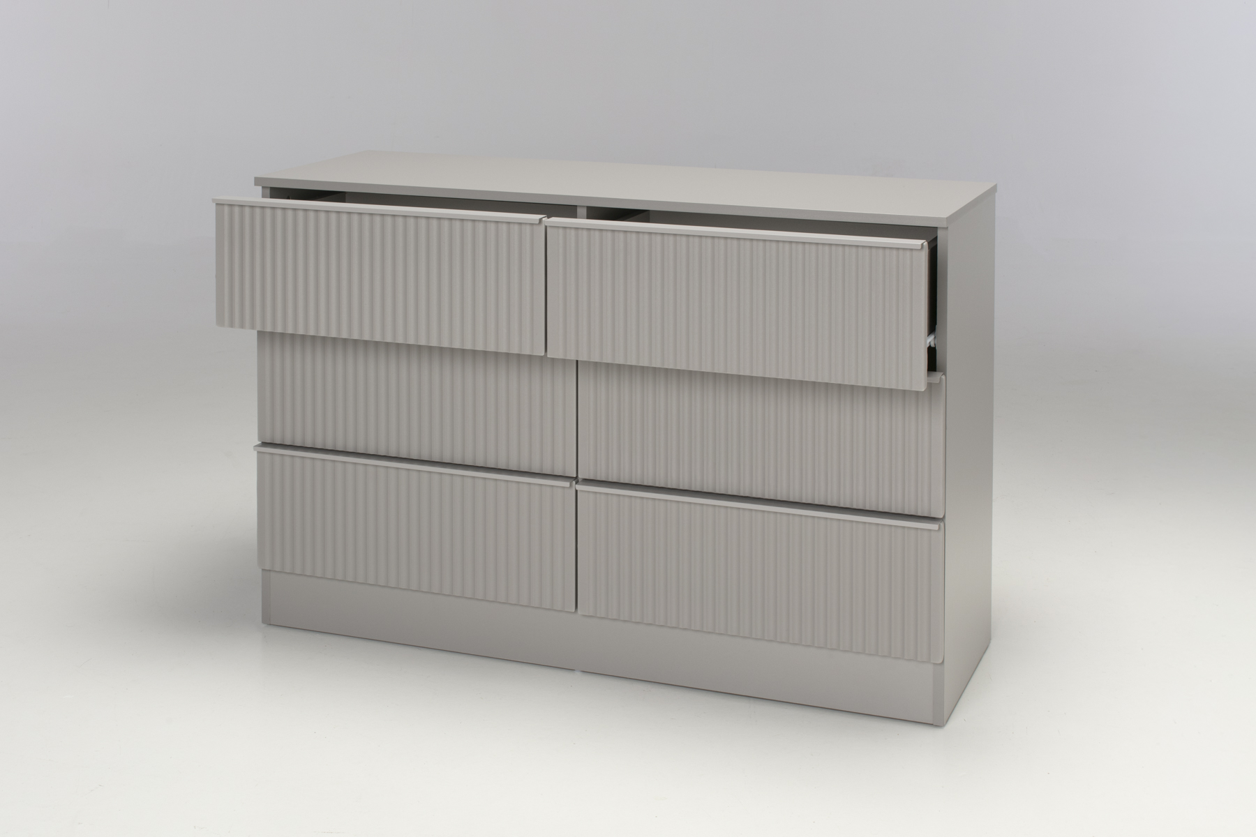Greenwich Chest of Drawers - 6 Drawer Chest (3 x 3), Grey - Image 5